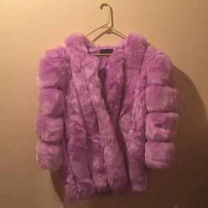 BIG ANRABESS purple fluffy winter dream coat!